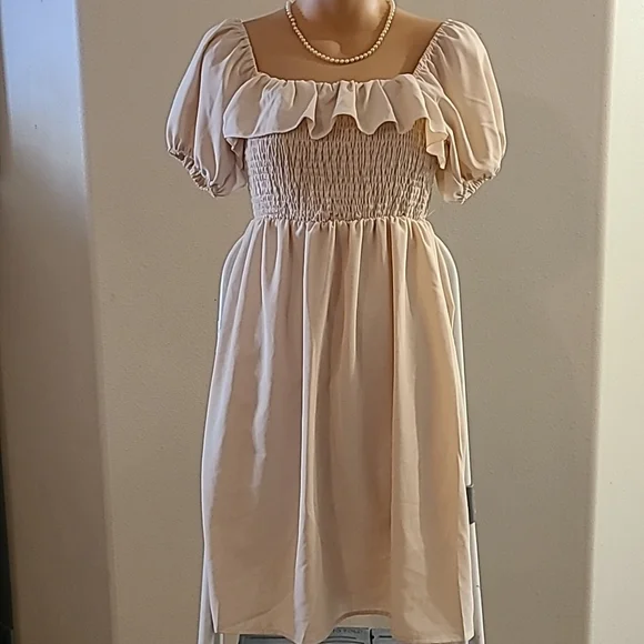 princess polly baby blue dress Sale] SHEIN VCAY Cut Out Waist Split Thigh Cami Dress (Apricot), Women's  Fashion, Dresses & Sets, Dresses on Carousell